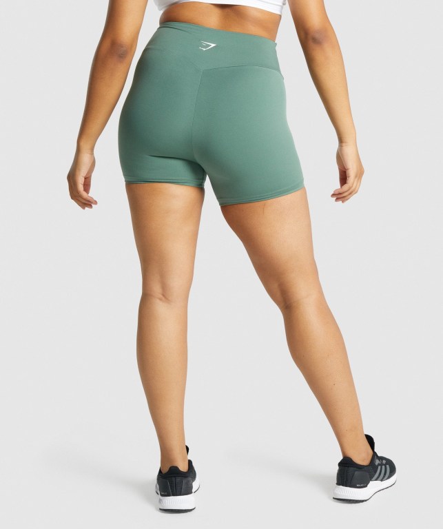 Pantalones Cortos Gymshark Entrenamiento Verde | iLW95KSPliH