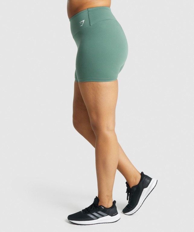 Pantalones Cortos Gymshark Entrenamiento Verde | iLW95KSPliH