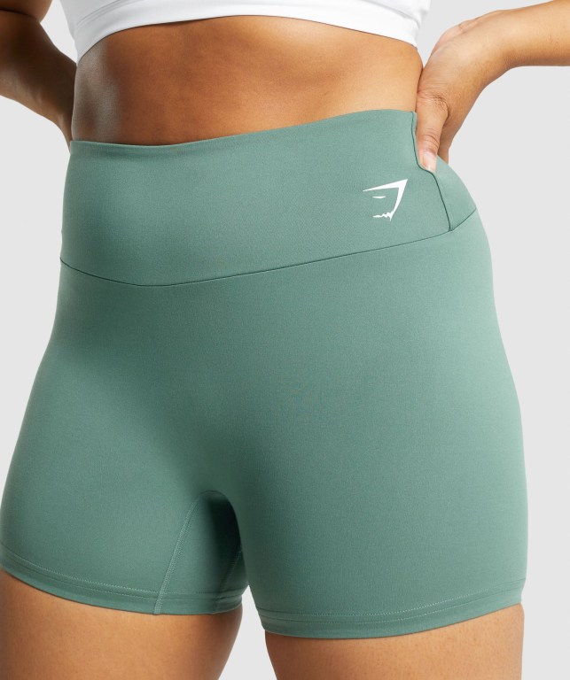 Pantalones Cortos Gymshark Entrenamiento Verde | iLW95KSPliH