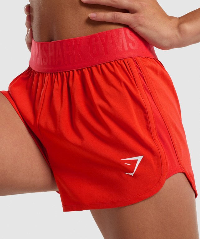 Pantalones Cortos Gymshark Entrenamiento Loose Fit Rojas | lHRsS89zZyV