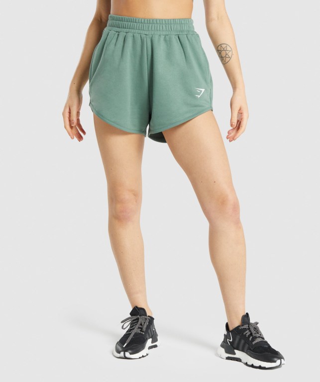 Pantalones Cortos Gymshark Entrenamiento Sweat Verde | sCx2rPBXSQ6