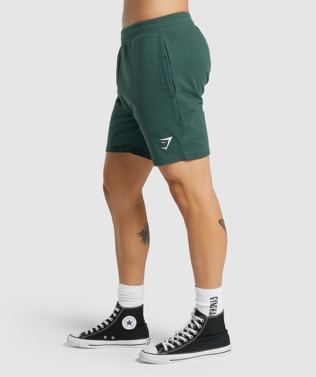 Pantalones Cortos Gymshark Essential 7” Verde Oscuro | T6DYuGr4RJ3