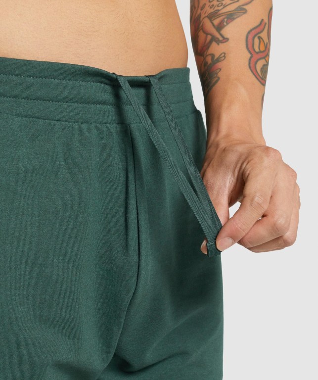 Pantalones Cortos Gymshark Essential 7” Verde Oscuro | T6DYuGr4RJ3