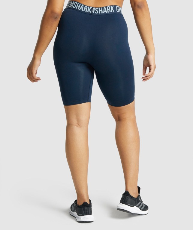 Pantalones Cortos Gymshark Fit Seamless Cycling Azul Marino | IWS5gLCnO6z