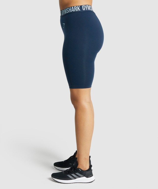 Pantalones Cortos Gymshark Fit Seamless Cycling Azul Marino | IWS5gLCnO6z