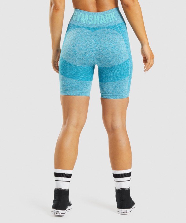 Pantalones Cortos Gymshark Flex Cycling Azules | BjoQ2IQc8jO