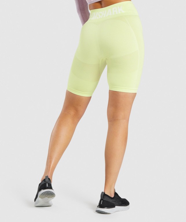 Pantalones Cortos Gymshark Flex Cycling Verde Claro | VxdLCAqMZnw