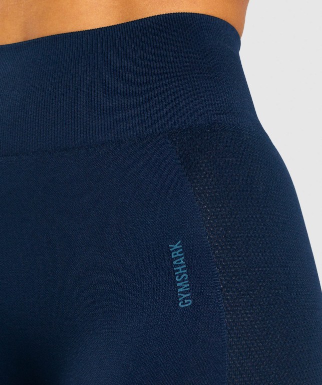 Pantalones Cortos Gymshark Flex Cycling Azul Marino | X79HB8ykUyW