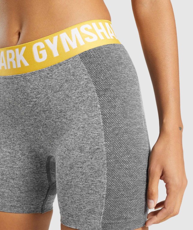 Pantalones Cortos Gymshark Flex Gris | MPbW7xzyZdm