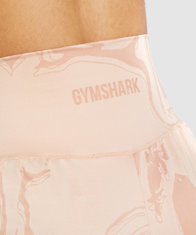 Pantalones Cortos Gymshark GS Power Jacquard Rosas Claro | phEcjos9Jst