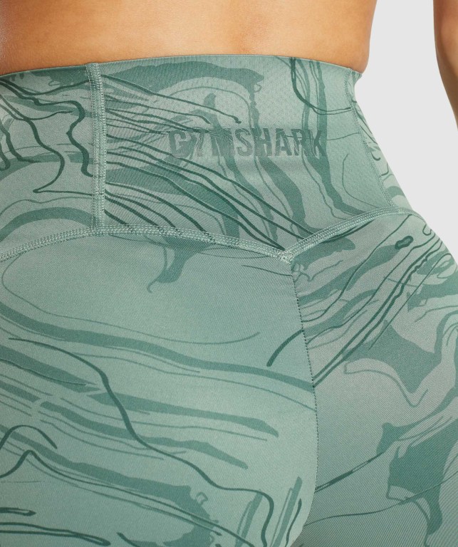 Pantalones Cortos Gymshark GS Power Support Verde | IynaJmzEjvN