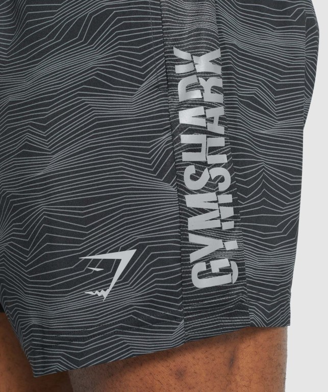 Pantalones Cortos Gymshark Graphic Deporte Negras | ZDRuOACubgF