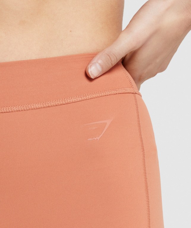 Pantalones Cortos Gymshark KK Fit Naranjas | DFW1nj1i5Ss