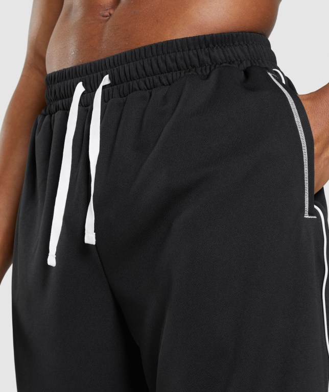 Pantalones Cortos Gymshark Recess Basketball Negras Blancas | FUXzzf1GTLR