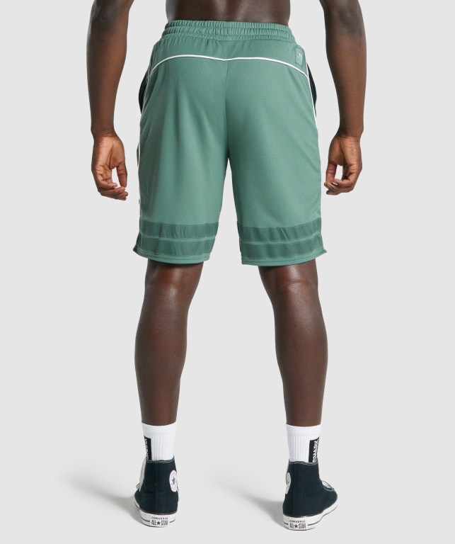 Pantalones Cortos Gymshark Recess Basketball Verde | rPLnehjOpIh