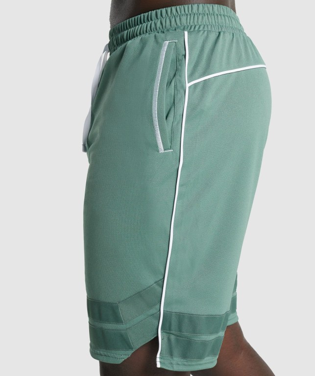 Pantalones Cortos Gymshark Recess Basketball Verde | rPLnehjOpIh