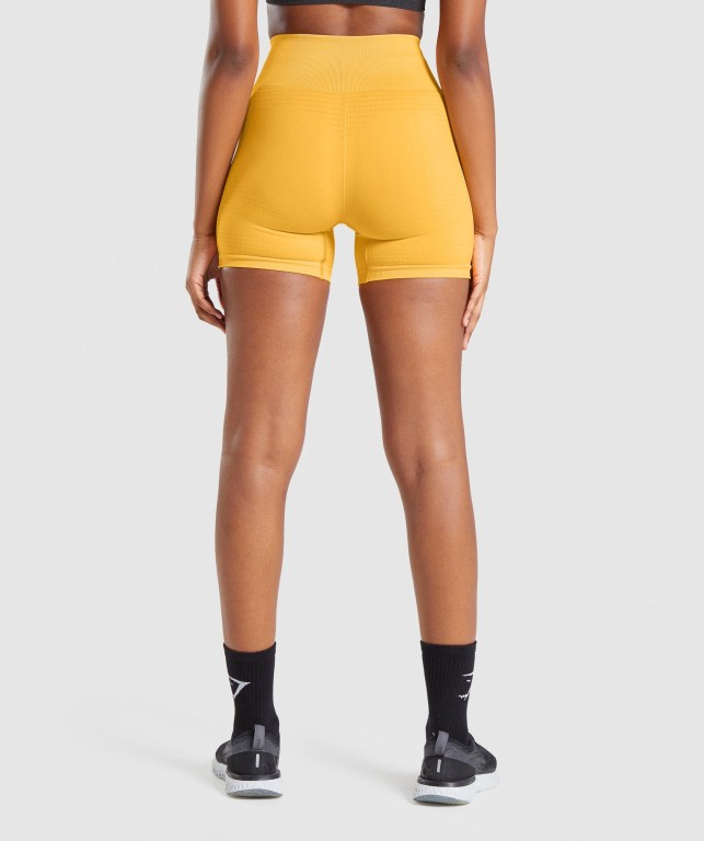 Pantalones Cortos Gymshark Vital Seamless 2.0 Amarillo | 9eDDAFTTEcE