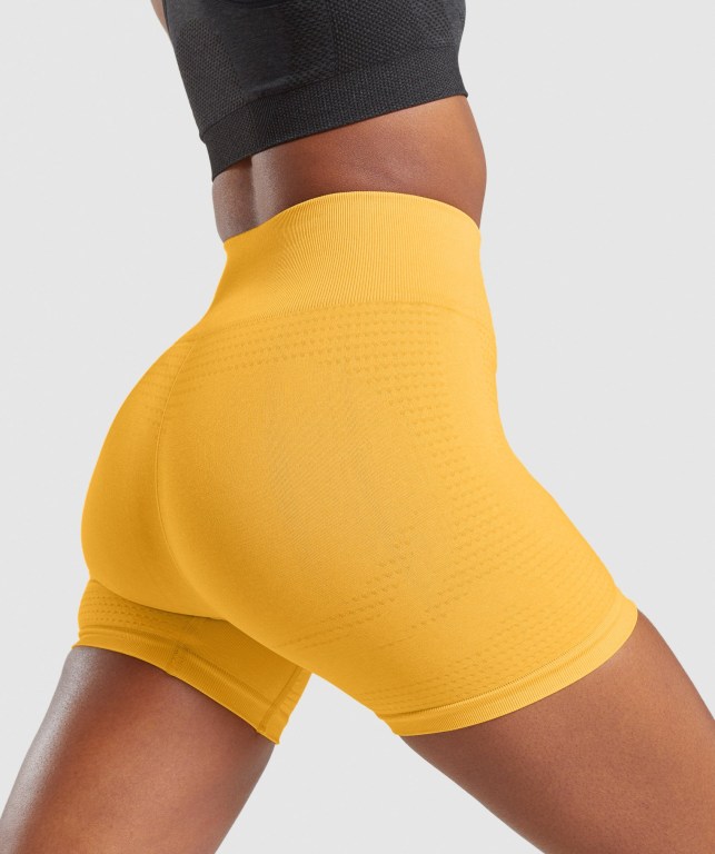 Pantalones Cortos Gymshark Vital Seamless 2.0 Amarillo | 9eDDAFTTEcE