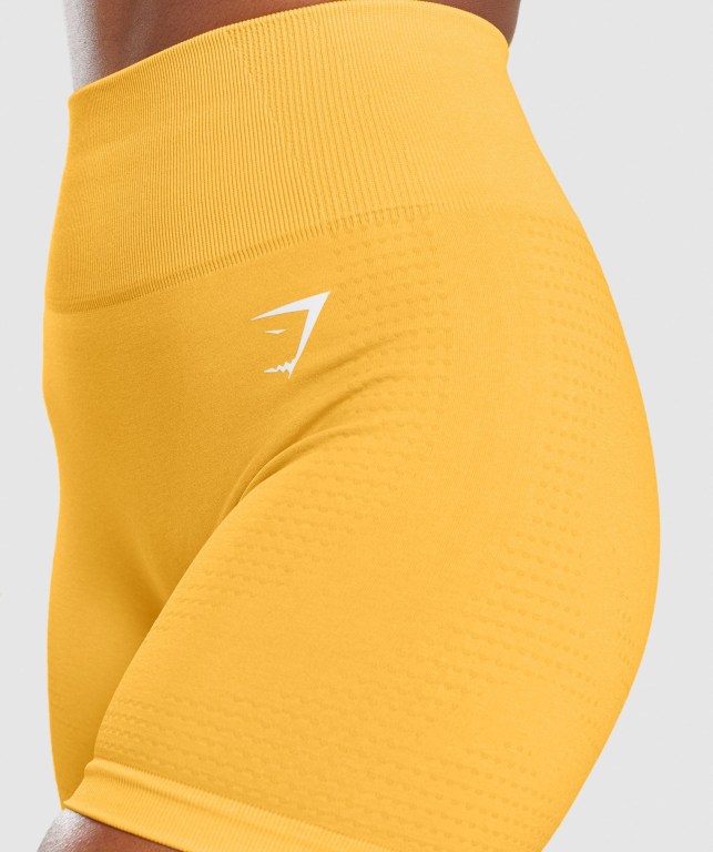 Pantalones Cortos Gymshark Vital Seamless 2.0 Amarillo | 9eDDAFTTEcE