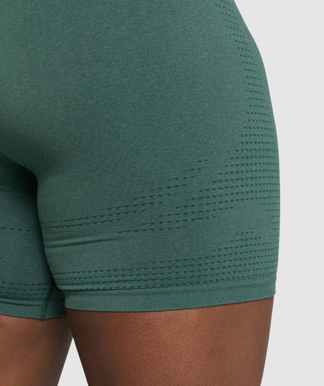 Pantalones Cortos Gymshark Vital Seamless 2.0 Verde Oscuro | N4z1IHENSyB