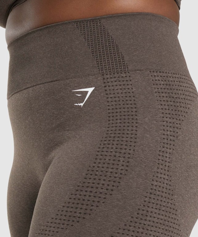 Pantalones Cortos Gymshark Vital Seamless 2.0 Marrones | ViklCcjI36H