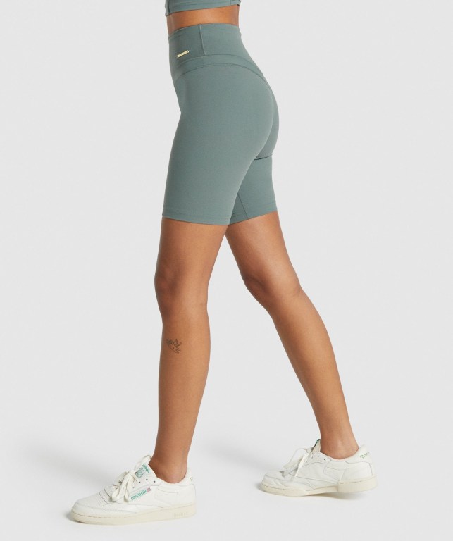 Pantalones Cortos Gymshark Whitney Cycling Verde | eaEKe7U5qf7