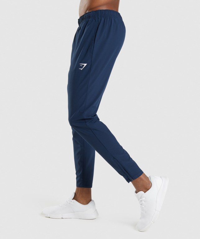 Pantalones Jogger Gymshark Arrival Woven Azul Marino | 3NhxkqUthi6