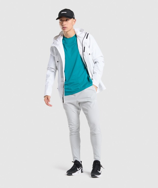 Pantalones Jogger Gymshark Arrival Woven Gris Claro | xLgvXiRqF4j