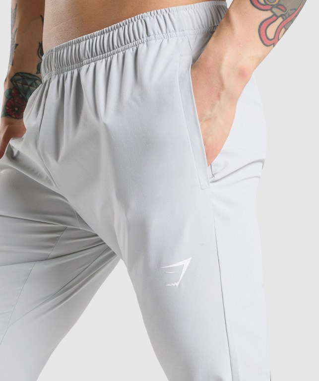 Pantalones Jogger Gymshark Arrival Woven Gris Claro | xLgvXiRqF4j