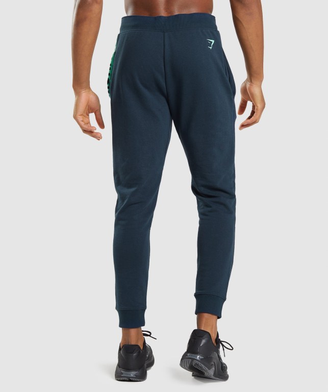 Pantalones Jogger Gymshark Bold Azul Marino | phucjddwDSC