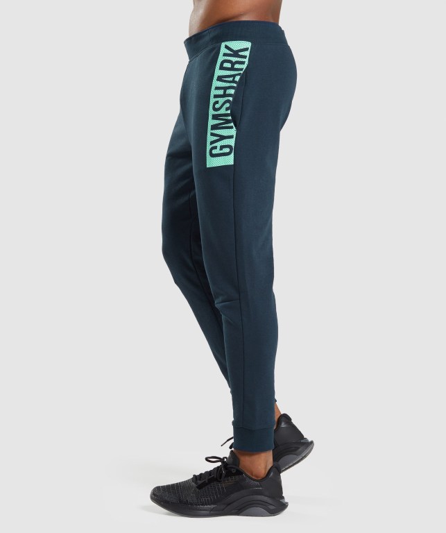 Pantalones Jogger Gymshark Bold Azul Marino | phucjddwDSC