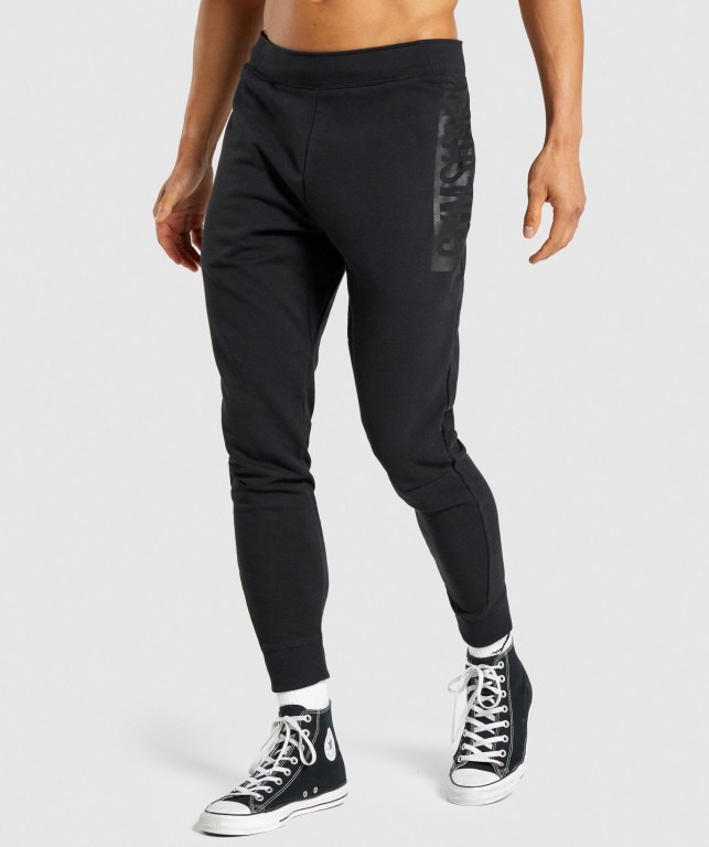 Pantalones Jogger Gymshark Bold Negras | mROeOsR8ifJ