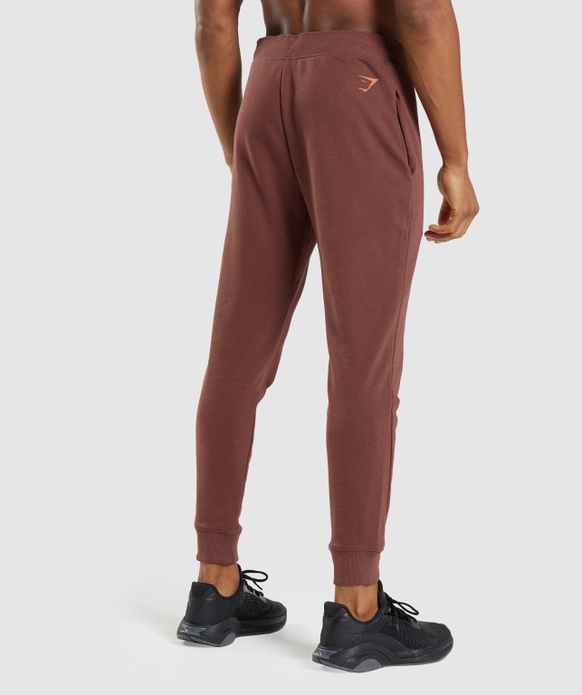 Pantalones Jogger Gymshark Bold Rosas Marrones | FfINPhJpMfB