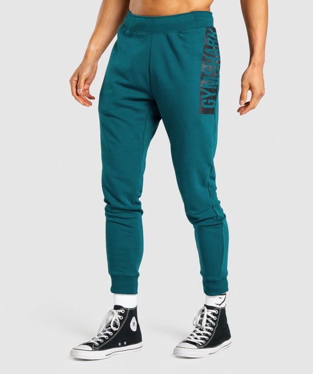 Pantalones Jogger Gymshark Bold Turquesa | 7gRSfZmJheo