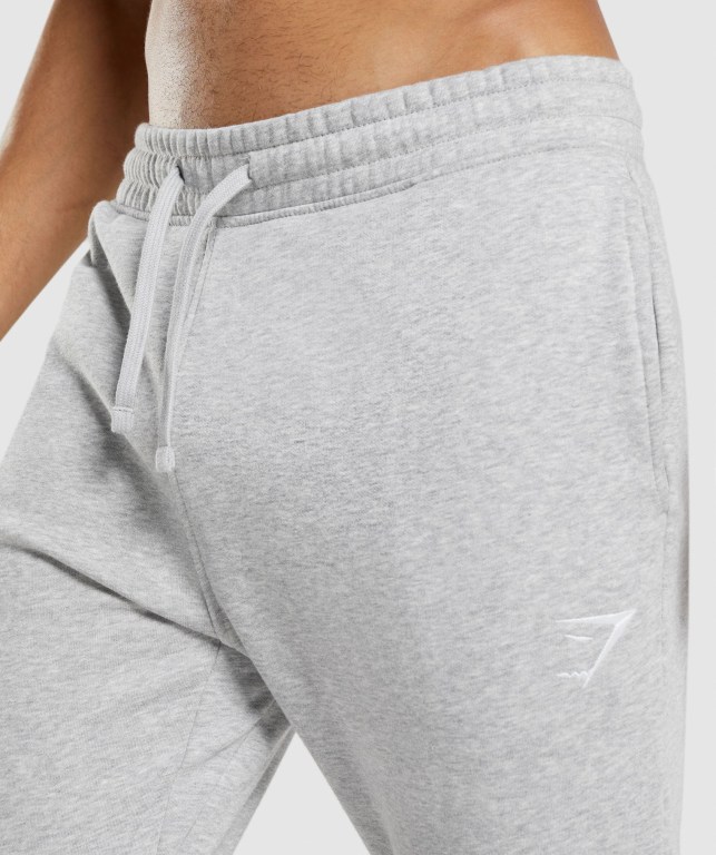 Pantalones Jogger Gymshark Crest Gris Claro | yZGbFOBw51c