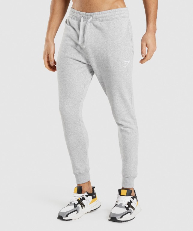 Pantalones Jogger Gymshark Crest Gris Claro | yZGbFOBw51c