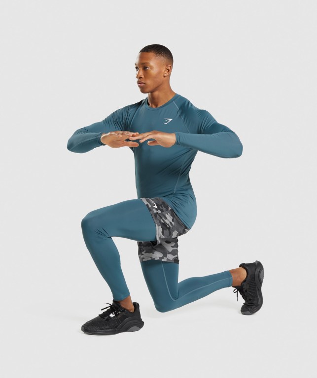 Pantalones Jogger Gymshark Element Baselayer Turquesa | CWbbkyrJPx2