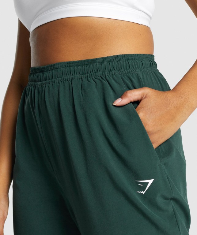 Pantalones Jogger Gymshark Entrenamiento Woven Verde Oscuro | 1KRKnqfWeUK