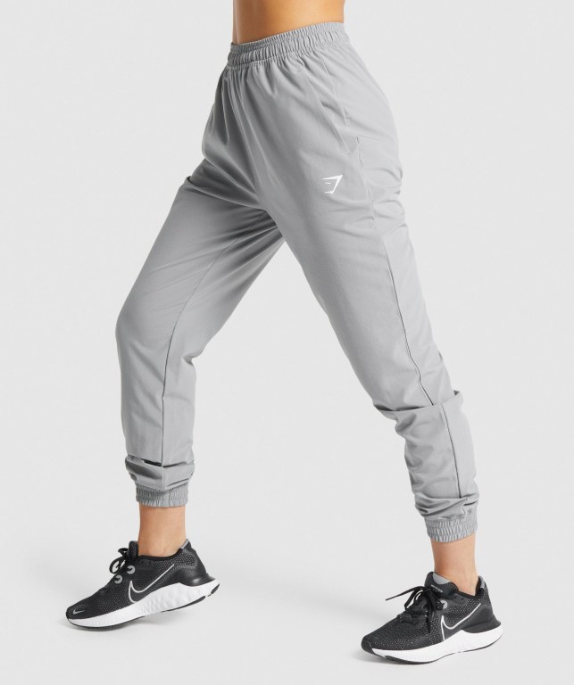 Pantalones Jogger Gymshark Entrenamiento Woven Gris | ca8GFYVwLIz