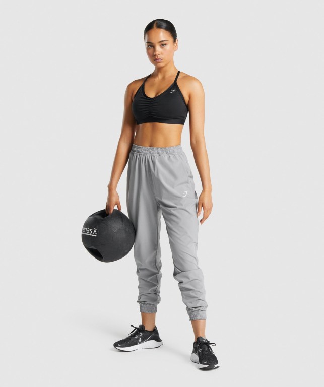 Pantalones Jogger Gymshark Entrenamiento Woven Gris | ca8GFYVwLIz