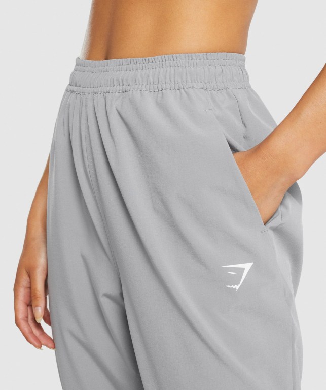 Pantalones Jogger Gymshark Entrenamiento Woven Gris | ca8GFYVwLIz