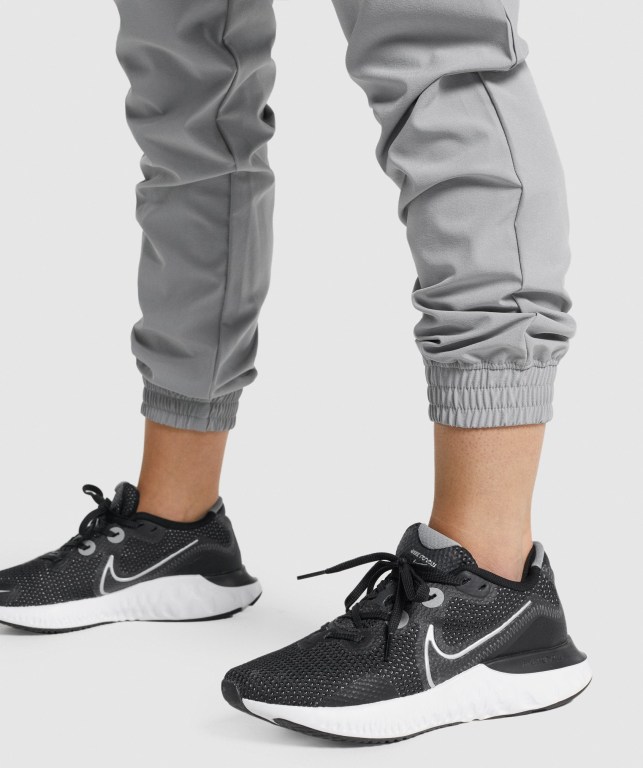 Pantalones Jogger Gymshark Entrenamiento Woven Gris | ca8GFYVwLIz