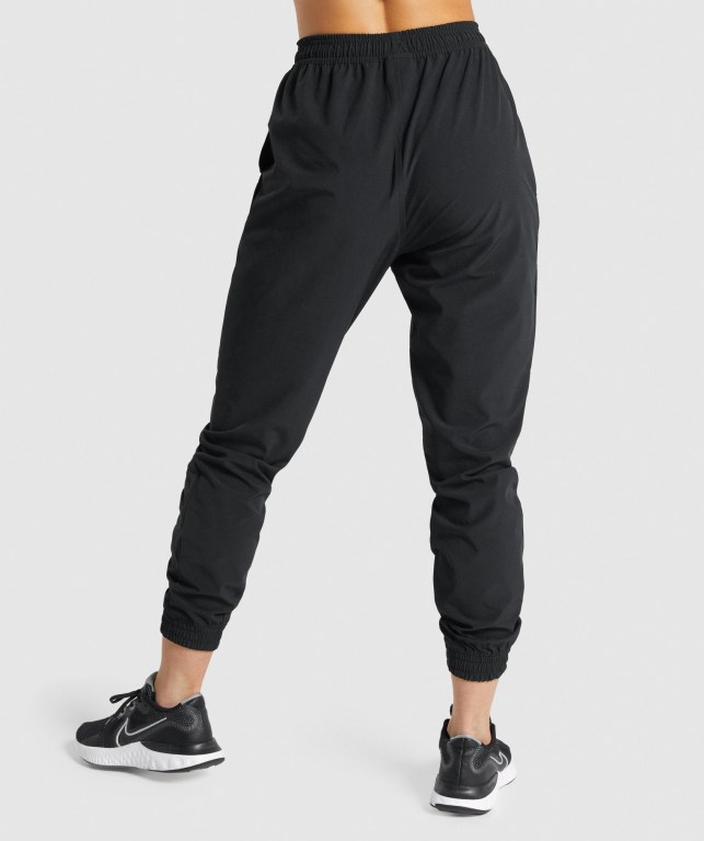 Pantalones Jogger Gymshark Entrenamiento Woven Negras | hEhpaA2PO9B