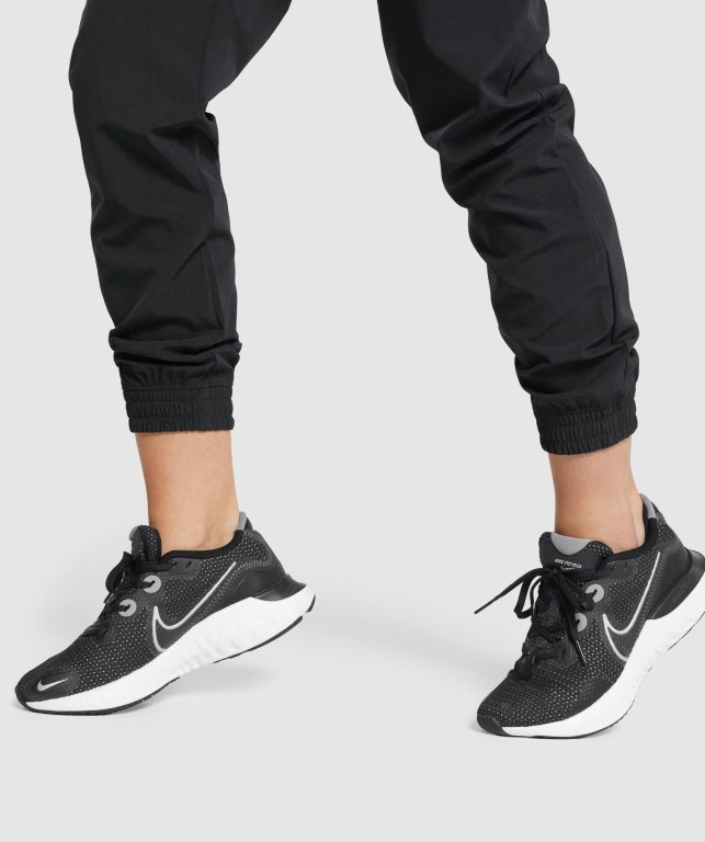 Pantalones Jogger Gymshark Entrenamiento Woven Negras | hEhpaA2PO9B