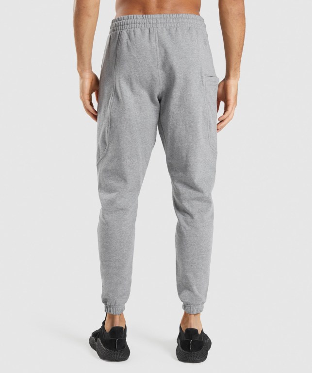 Pantalones Jogger Gymshark Essential Oversized Gris | qgLVbafwMox