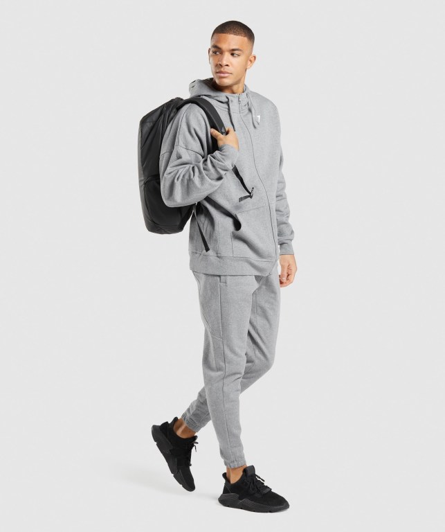 Pantalones Jogger Gymshark Essential Oversized Gris | qgLVbafwMox