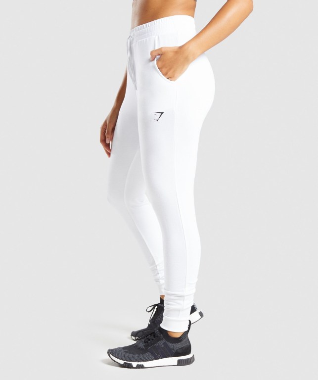 Pantalones Jogger Gymshark Pippa Entrenamiento Blancas | iCqfYdW7TaM