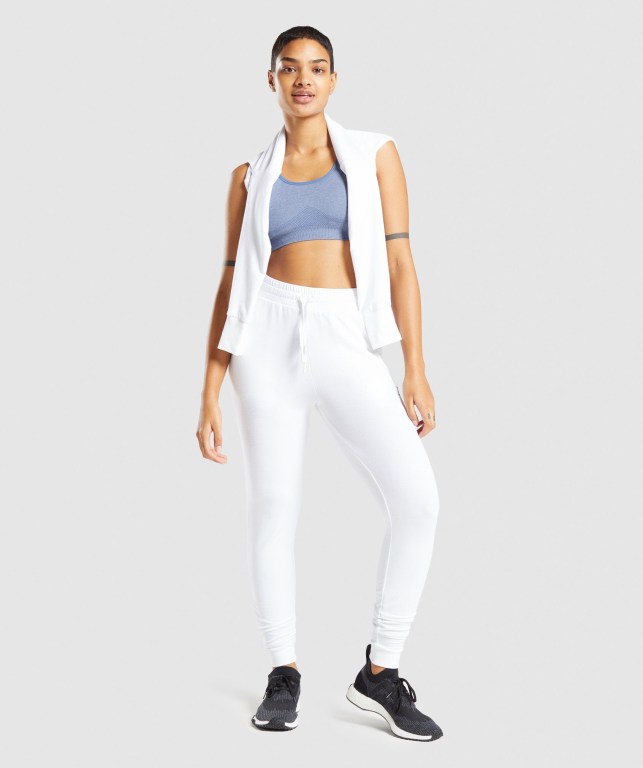 Pantalones Jogger Gymshark Pippa Entrenamiento Blancas | iCqfYdW7TaM