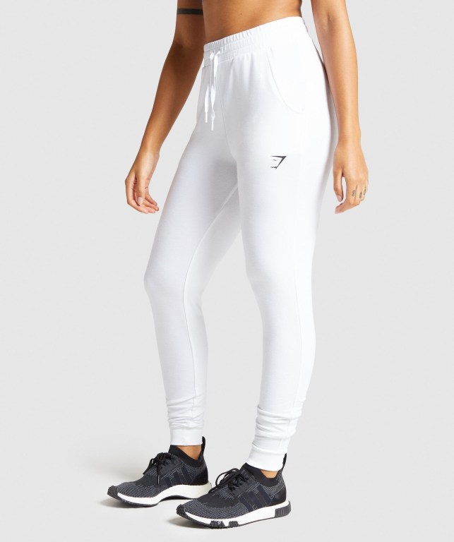 Pantalones Jogger Gymshark Pippa Entrenamiento Blancas | iCqfYdW7TaM