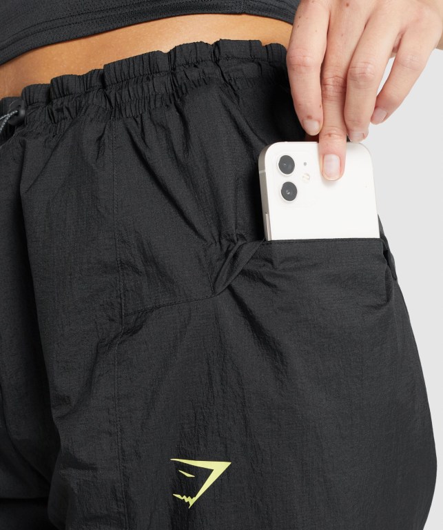 Pantalones Jogger Gymshark Pulse Woven Negras | aQvjt2oFAmd